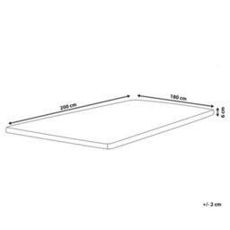 Beliani Gel Mattress Topper Frosty 180 X 200 Cm (Super King Size) - thumbnail 3