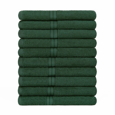 OHS 10 Pack Of 100% Cotton Bathroom Hand Towel - image 1