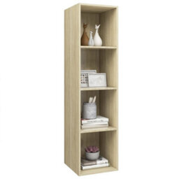 Berkfield Wall-Mounted Tv Cabinet Sonoma Oak 37X37X142.5 Cm Engineered Wood - thumbnail 3