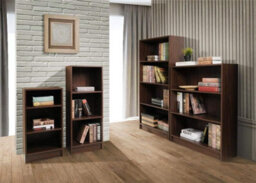 Timber Art Design 3 Tier Cube Bookcase Display Shelving Storage Unit Wood Furniture Walnut - thumbnail 5