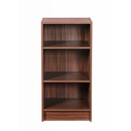 Timber Art Design 3 Tier Cube Bookcase Display Shelving Storage Unit Wood Furniture Walnut - thumbnail 2