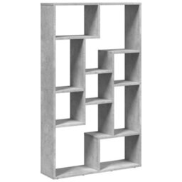 Berkfield Bookcase Concrete Grey 72X20X120 Cm Engineered Wood - thumbnail 7