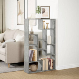 Berkfield Bookcase Concrete Grey 72X20X120 Cm Engineered Wood - thumbnail 4