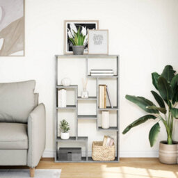 Berkfield Bookcase Concrete Grey 72X20X120 Cm Engineered Wood - thumbnail 3