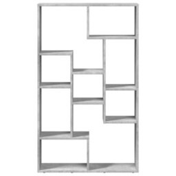 Berkfield Bookcase Concrete Grey 72X20X120 Cm Engineered Wood - thumbnail 5