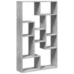 Berkfield Bookcase Concrete Grey 72X20X120 Cm Engineered Wood - thumbnail 2