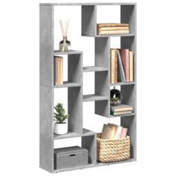 Berkfield Bookcase Concrete Grey 72X20X120 Cm Engineered Wood
