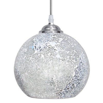 Long Life Lamps Company Vintage Glass Globe Ceiling Hanging Pendant Light Shade Mosaic Lighting M0103 - image 1