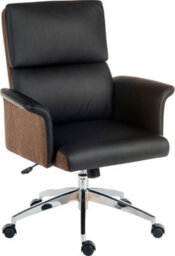 Teknik Elegance Medium Executive Chair Black With Gas Lift Seat Height And Adjustable Tilt