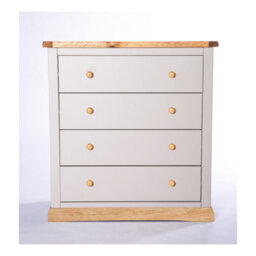 Cabinet Bits Bomporto 4 Drawer Chest Of Drawers Wood Knob - thumbnail 1