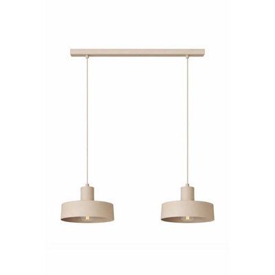 Luminosa Lighting Luminosa Velyo Bar Pendant Ceiling Light Beige 2X E27 - image 1