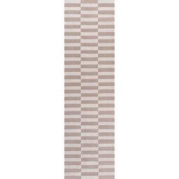 The Rugs Loft Beige And Ivory Striped Living Room Area Rug And Runners Soft Pile - thumbnail 9