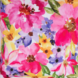 icon Indoor And Outdoor Waterproof Filled Cushion Set Of 4 Pink Watercolour Floral - thumbnail 5