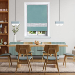 Lister Cartwright Diamante Roller Blinds For Windows - 180 X 165 Cm - Easy To Fit Child Safety Included - Duck Egg - thumbnail 3