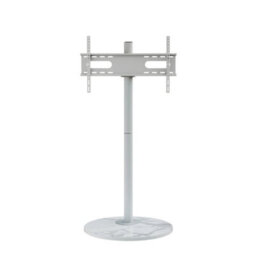 White Floor Tv Stand Heavy Duty Bracket Tv Screens - thumbnail 1
