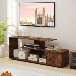 3-Tier Media Console Table Tv Stand For Tvs Up - thumbnail 3