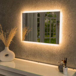 Valuelights Mirror Ip44 Bathroom Demister Touch Control Backlit Led 50 X 70Cm Mirror Light - thumbnail 1