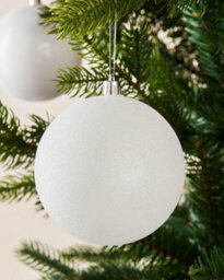 WeRChristmas White Shatterproof Christmas Baubles, 9 Pack, 10 Cm - thumbnail 4