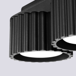 Luminosa Lighting Luminosa Aura Surface Mounted Downlight Black 2X Gx53 - thumbnail 4