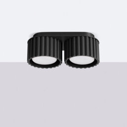 Luminosa Lighting Luminosa Aura Surface Mounted Downlight Black 2X Gx53 - thumbnail 2