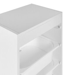Wyld And Coco Kids Shelf With 4 Plastic Drawers, Matt White, Compact 42 X 30 X 89 Cm - thumbnail 8