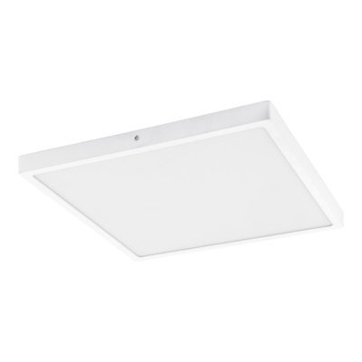Sleek 400mm Square Led Wall And Ceiling Light - 25W 4000K Bright White Finish - image 1