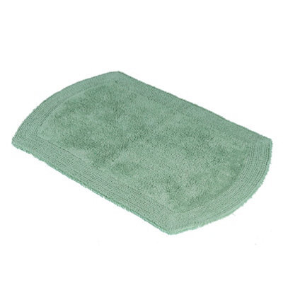 Showerdrape Ultra 100% Cotton Spearmint Green Reversible Bath Mat 800 X 500mm - image 1