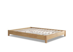 Oak Finish Bed Frame - King Size With No Shelves - thumbnail 3