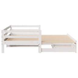 Walplus Daybed With Trundle And Drawers Without Mattress White 80X200 Cm - thumbnail 7