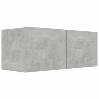 Berkfield Sturdy Tv Cabinet Concrete Grey 80X30X30 Cm Engineered Wood - image 1