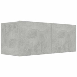 Berkfield Sturdy Tv Cabinet Concrete Grey 80X30X30 Cm Engineered Wood - thumbnail 1