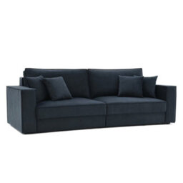 Xample Coddle Infinity Navy Velvet Convertible Sofa Bed 3-In-1 Sofa, Lounger & Sleeper, Pocket Coil Cushions, 4 Accent Pillows, 152X203Cm - thumbnail 6