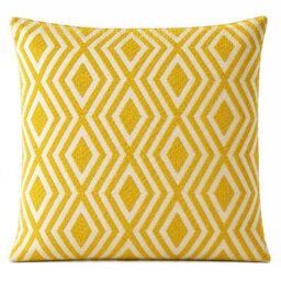 Mustard Diamonds Jumbo Cushion Cover 60X60Cm Handmade Cotton Cover - thumbnail 8