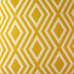 Mustard Diamonds Jumbo Cushion Cover 60X60Cm Handmade Cotton Cover - thumbnail 2