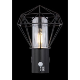 Luminosa Lighting Luminosa Horace Pir Outdoor Wall Lamp Black Ip44 1X E27 - thumbnail 5