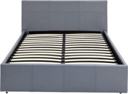 Modernique Grey 4Ft6, Ottoman Double Storage Bed Faux Leather In Grey - thumbnail 5
