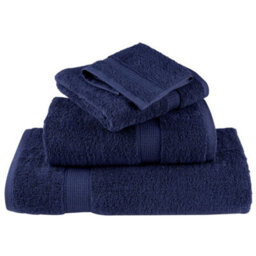 Berkfield 12 Piece Premium Towel Set Solund Navy Blue 600 Gsm - thumbnail 4