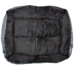 Actiaspet Dog Bed Cat Beds Washable Soft Faux Fur Fleece Cushion Pet Puppy Basket Grey Medium - thumbnail 7