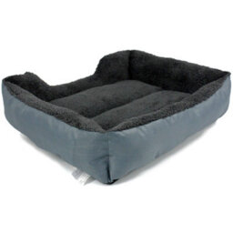 Actiaspet Dog Bed Cat Beds Washable Soft Faux Fur Fleece Cushion Pet Puppy Basket Grey Medium - thumbnail 6