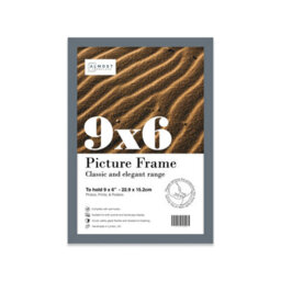 9X6 Grey Picture Frame (22.9 X 15.2Cm) Poster, Photo, Artwork, Gallery Wall Or Print - thumbnail 1