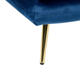 Beliani Left-Hand Chaise Longue Gonesse Velvet Blue - thumbnail 9