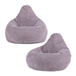 icon Dalton Kids Beanbag Corduroy Purple Set Of 2 - thumbnail 1