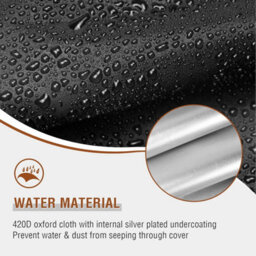 Protective Cover For Stepper, Dust And Water Resistant. Dimensions 420D 181 X 74 165 Cm, Black. - thumbnail 3