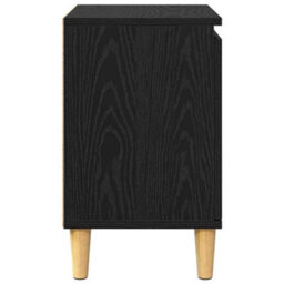 Berkfield Give Black Oak Nightstand Black Oak Engineered Wood 40 X 30 X 50 Cm - thumbnail 7
