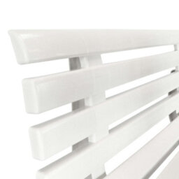 Berkfield Garden Bench 145.5 Cm Plastic White - thumbnail 5