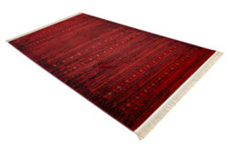 RugsX Orient 5820 Carpet Burgundy Black Oriental, Stripes With Fringes 180X270 Cm - thumbnail 1