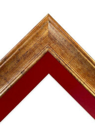 Frames By Post Scandi Gold Frame With Red Mount For Image Size 9 X 6 - thumbnail 5