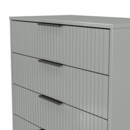 Ancona Matt Dusk Grey 5 Drawer Chest (H)1008mm (W)765mm (D)395mm - thumbnail 4