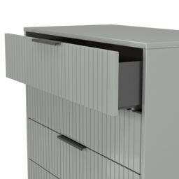 Ancona Matt Dusk Grey 5 Drawer Chest (H)1008mm (W)765mm (D)395mm - thumbnail 6