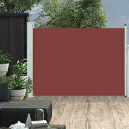 Walplus Patio Retractable Side Awning Garden Sun Shade Canopy Gazebo For Back Door, Porch, Patio 120X500 Cm Brown - thumbnail 1